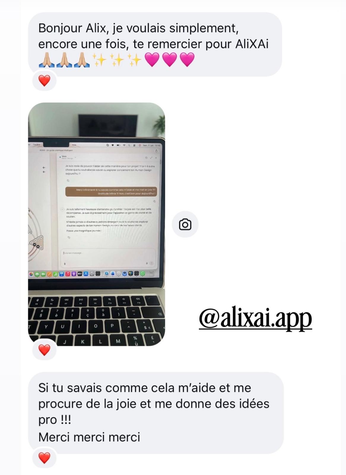 Témoignage d’une utilisatrice AliXAi