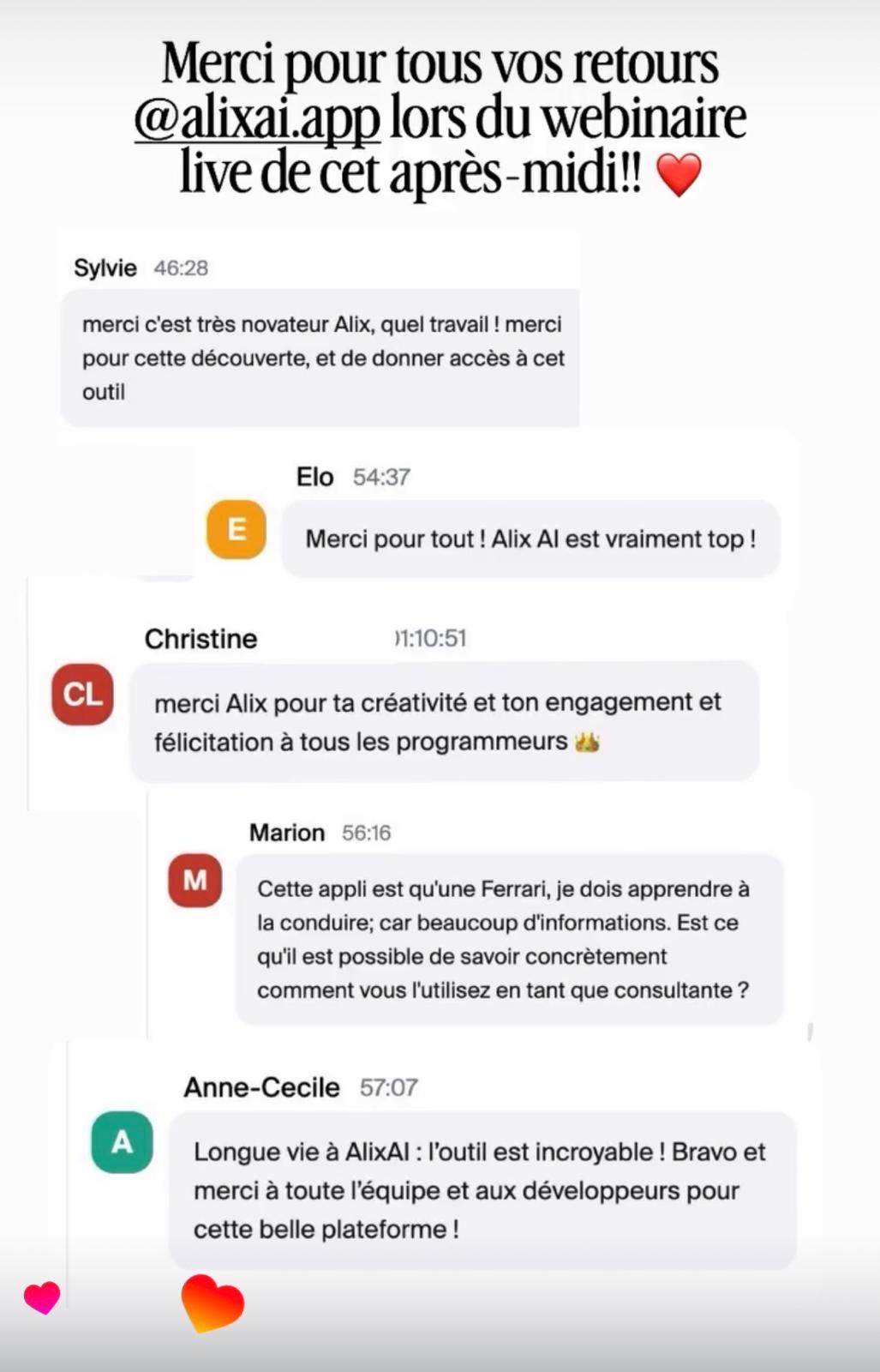 Témoignage d’une utilisatrice AliXAi