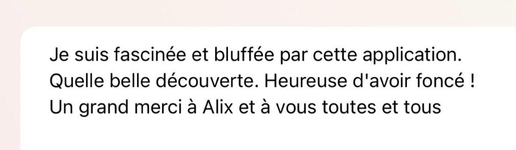 Témoignage d’une utilisatrice AliXAi