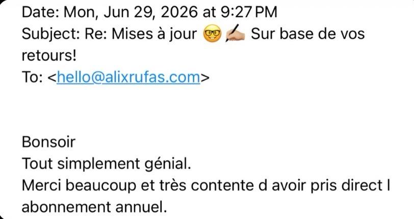 Témoignage d’une utilisatrice AliXAi