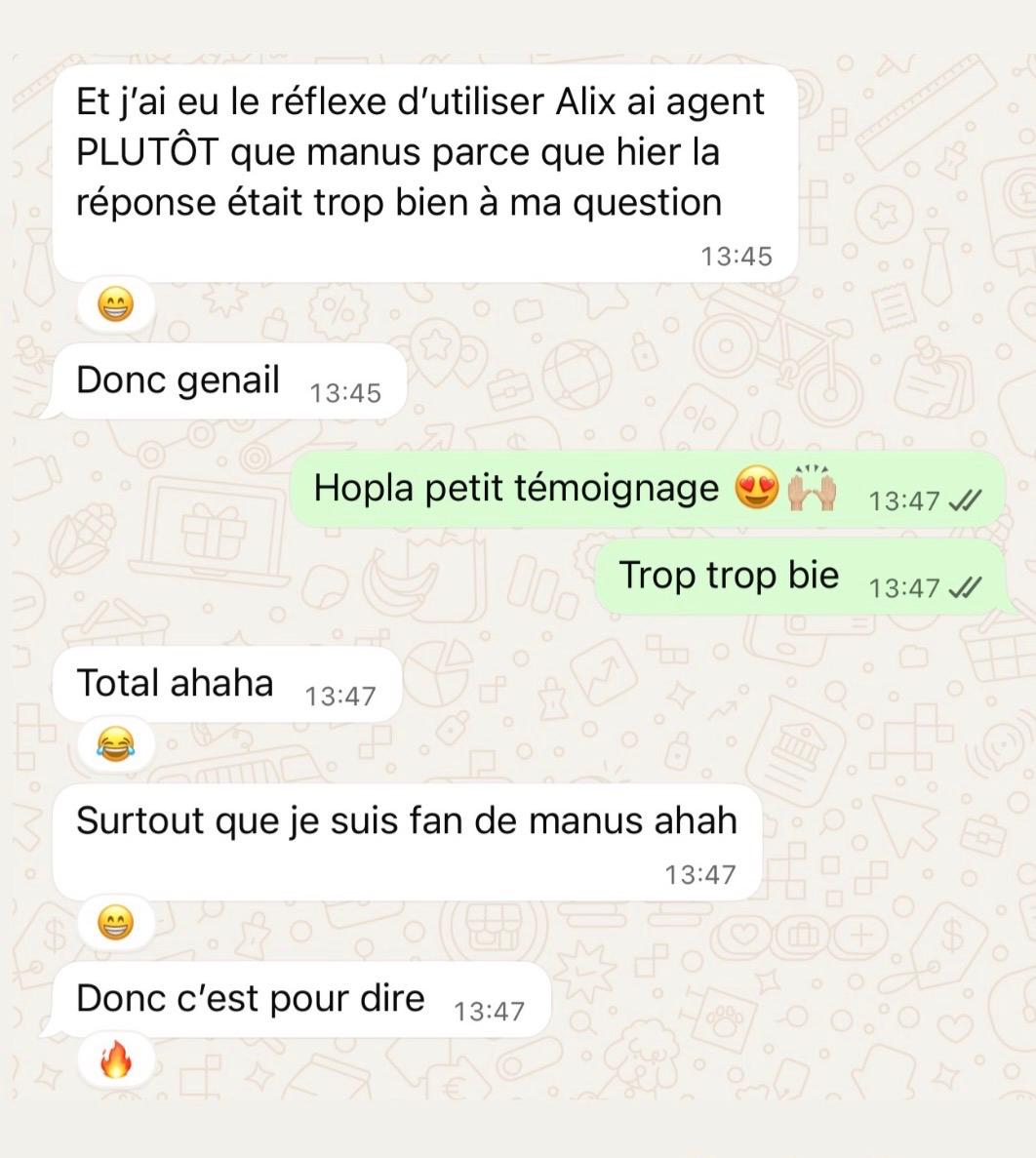 Témoignage d’une utilisatrice AliXAi