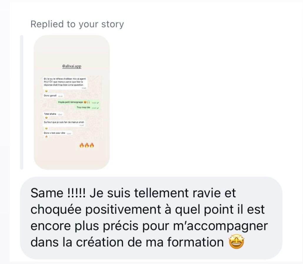 Témoignage d’une utilisatrice AliXAi